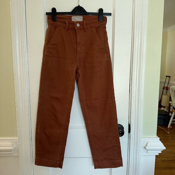 Everlane The Straight Leg Crop Pants in Brown - Picture 2 of 8